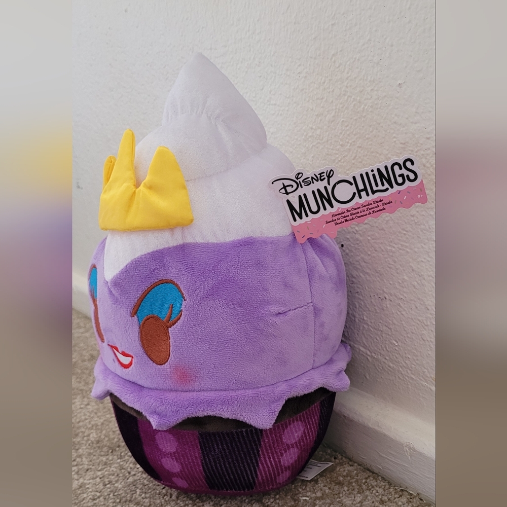 Disney Munchlings 12" Ursula Lavender Ice Cream Sundae New With Tags - Picture 3 of 6